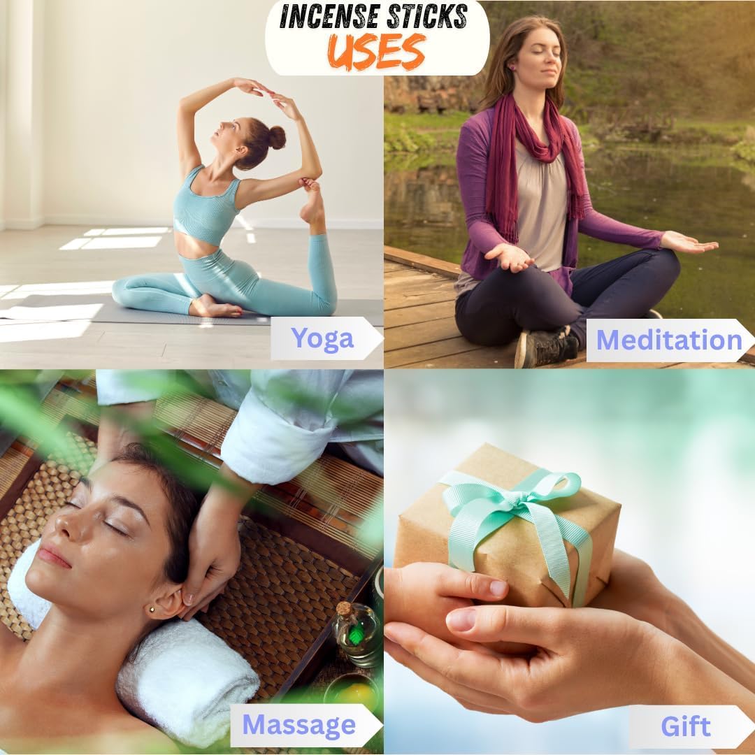 Bless-International-Balsam-and-Cedar 100%-Natural-Handmade-Incense-Sticks Organic-Chemicals-Free-for-Relaxation-Positivity-Yoga-Meditation 12-Inches-1-Hour-Plus-Burning-Time-100-Sticks-250-GM - Image 4