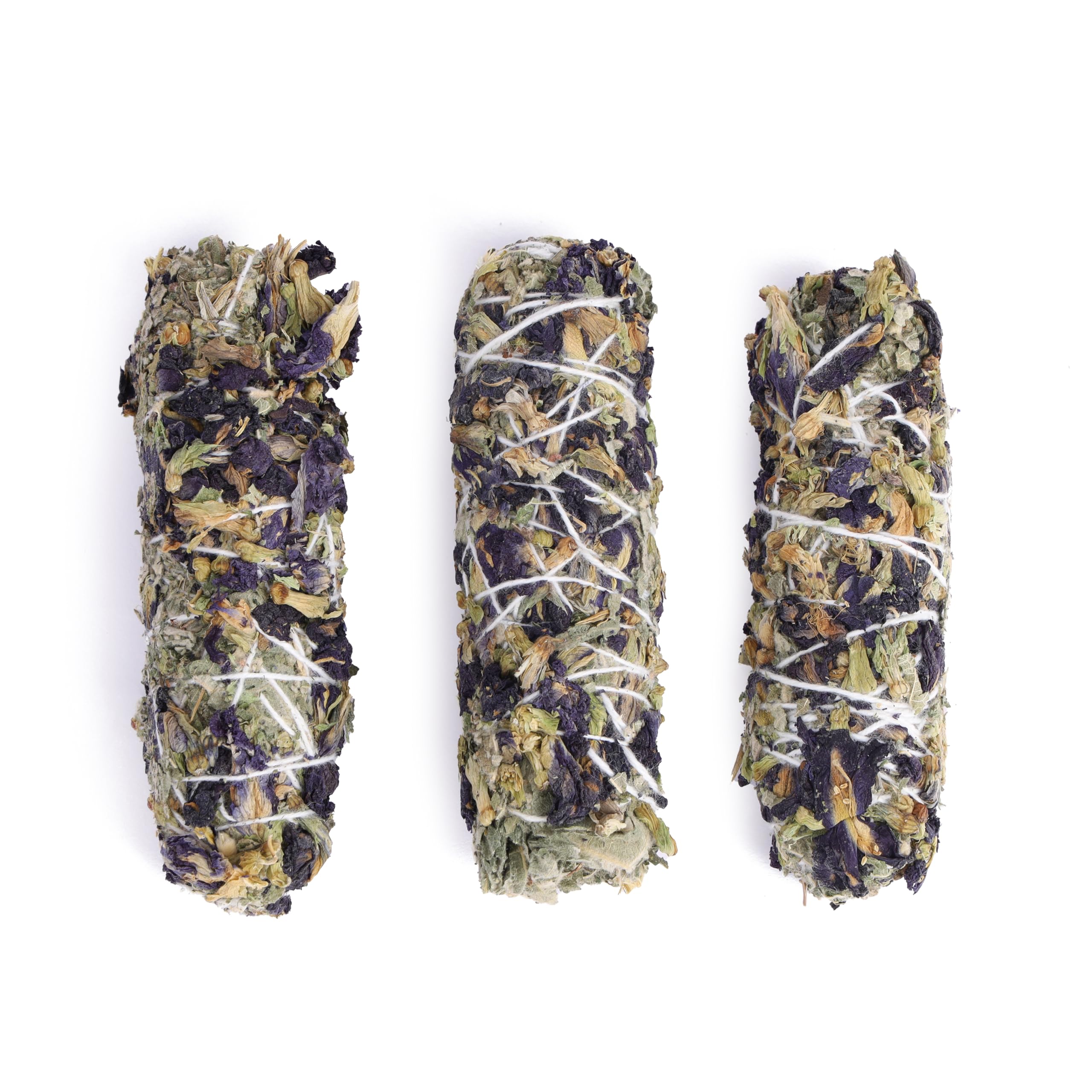 Bless-International Himalayan-Sage-Blue-Pea-Flowers-Incense Premium-100%-Natural-and-Organic Handcrafted-4-Inches-Long Used-for-Home-Cleansing-Meditation-Smudging-Rituals - Image 7