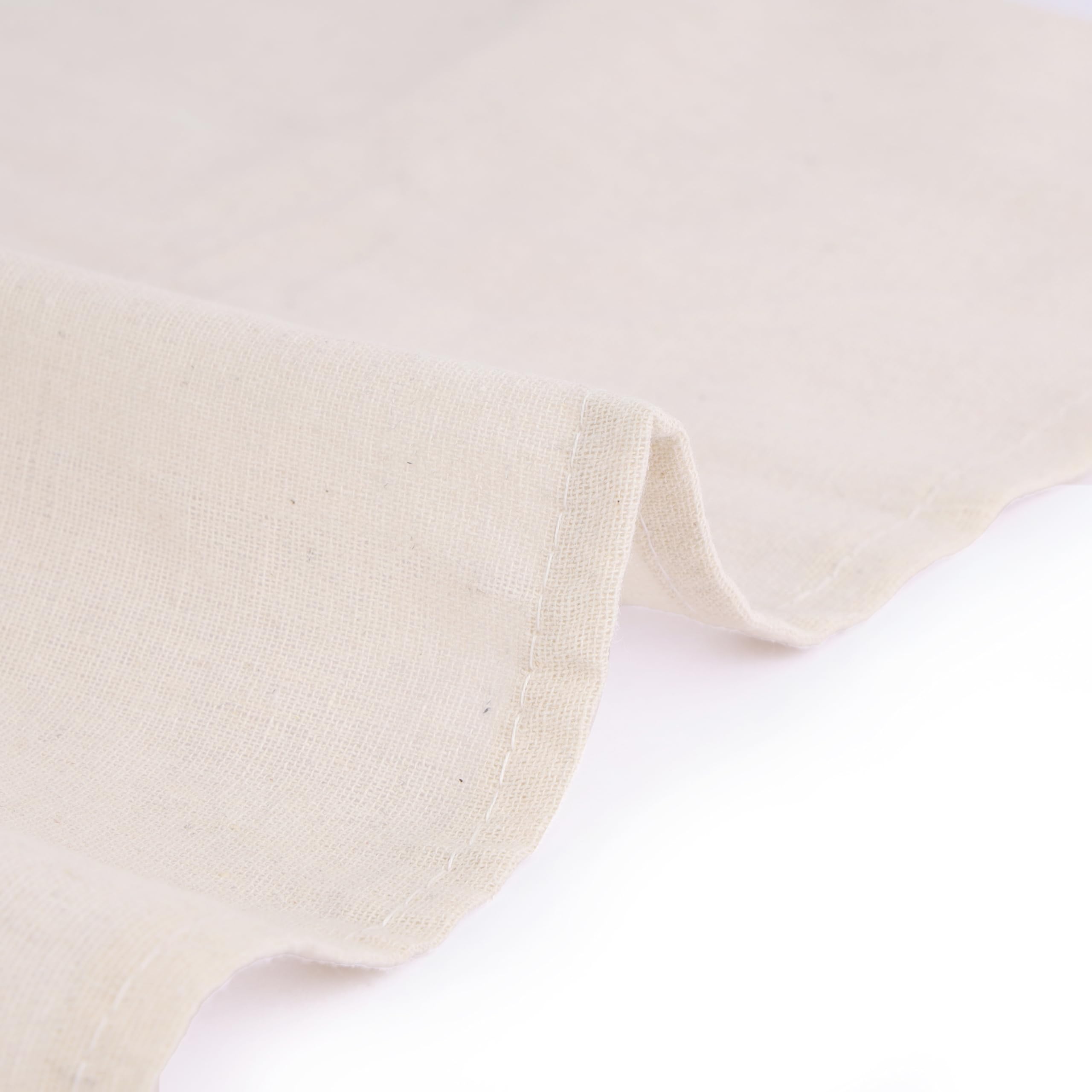 Bless International Premium Cotton Cheese Cloth Ultra Dense Butter Muslin For Straining Nut Milk Crafts & More 20x20 Inch 2 Hemmed Edges Grade 100 XL Unbleached & Reusable Off White - Image 8